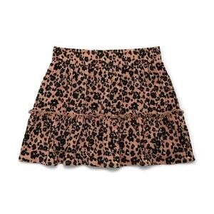 Wonder Nation Girls Knit Ruffle Skirt Size XXL Animal Print